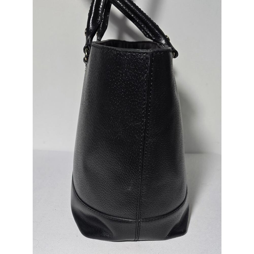 Kate Spade New York X-large Tote Bag Black Cross Grain Leather - Picture 7 of 16
